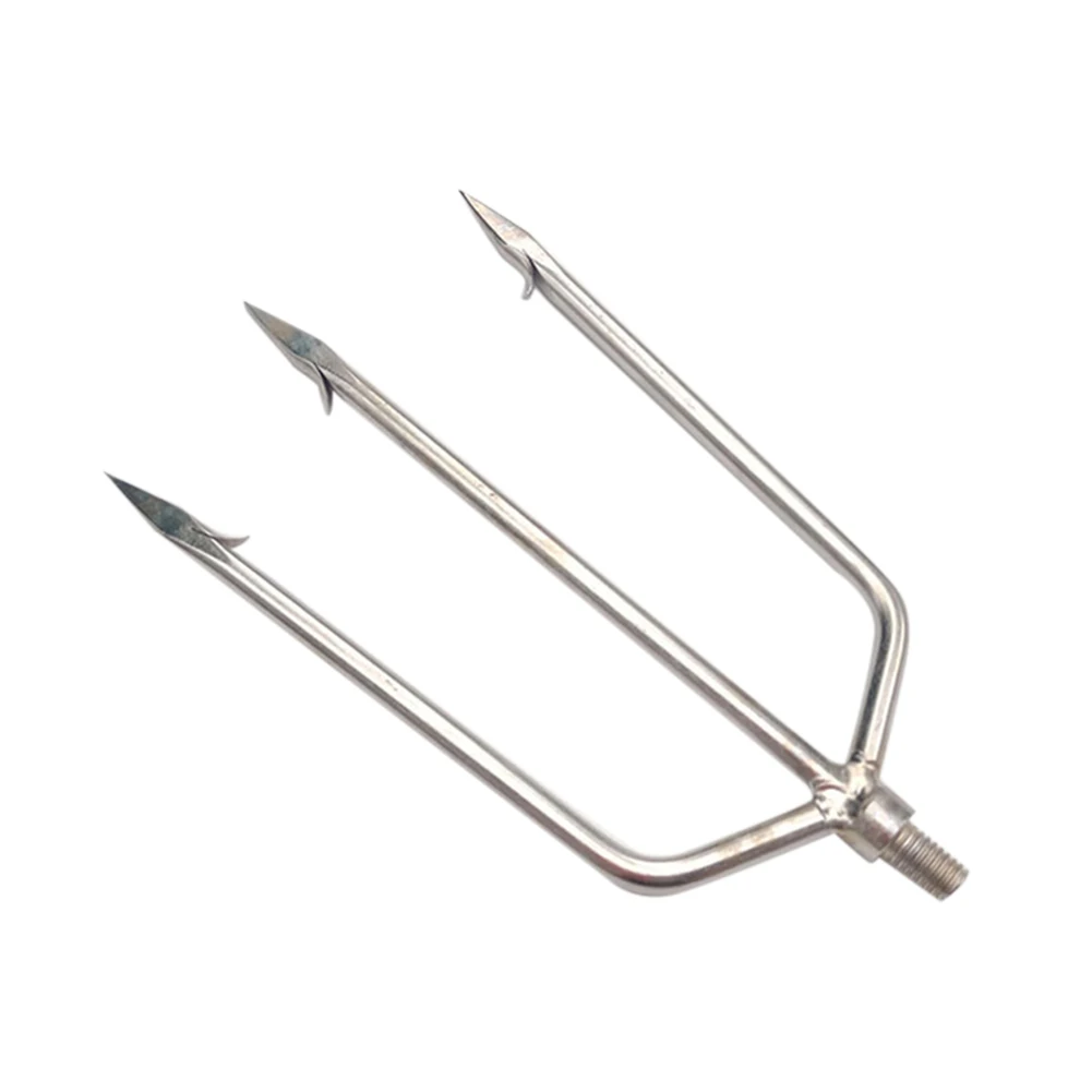 17.5 cm 8.5cm Stainless Steel Fishing Tools Prong Serrated Harpoon Fish Fork Fishing Ice Crusher Drill Fishing Tackle Fishing Tool Accessories - Цвет: 17.5 cm 8.5cm