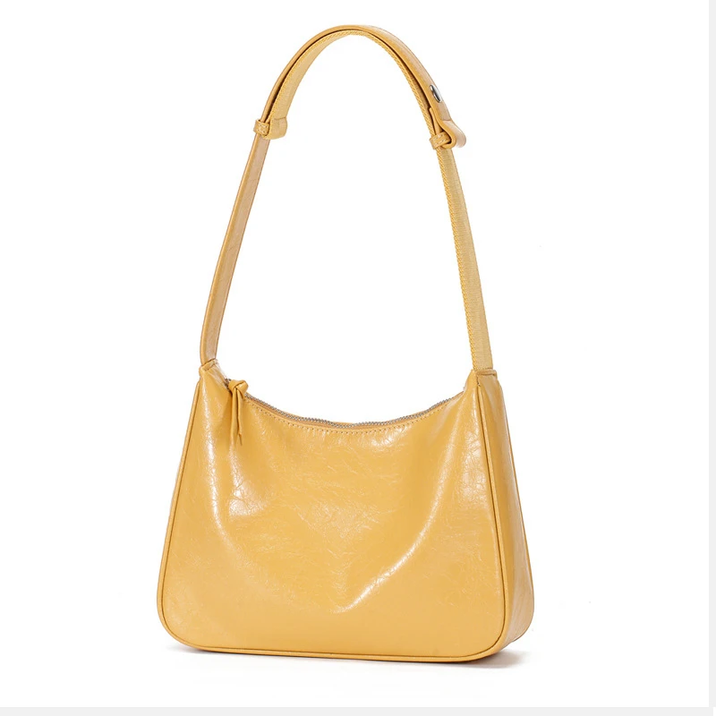 

Fashion Genuine Leather Bags for Women 2020 Purses and Handbags Famous Designer Luxury Brand Shoulder Bag Baguette Bag