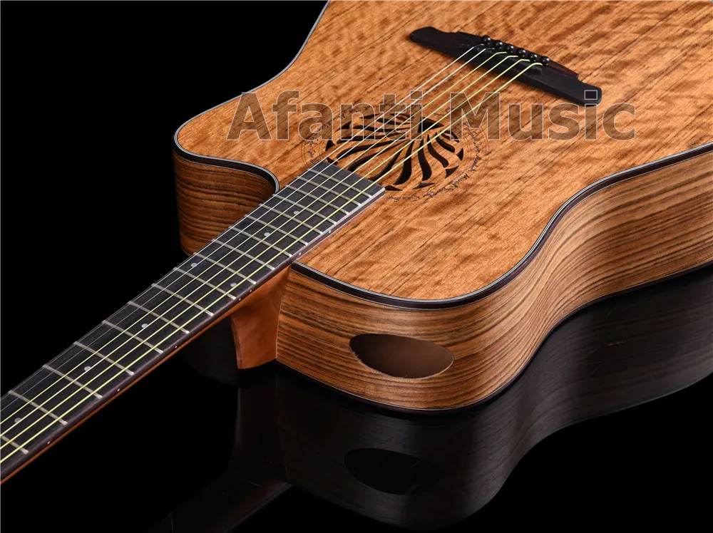 Afanti Music 41 дюймов все грецкого ореха Гитары акустическая (AFS 2104 S)|Гитары| |