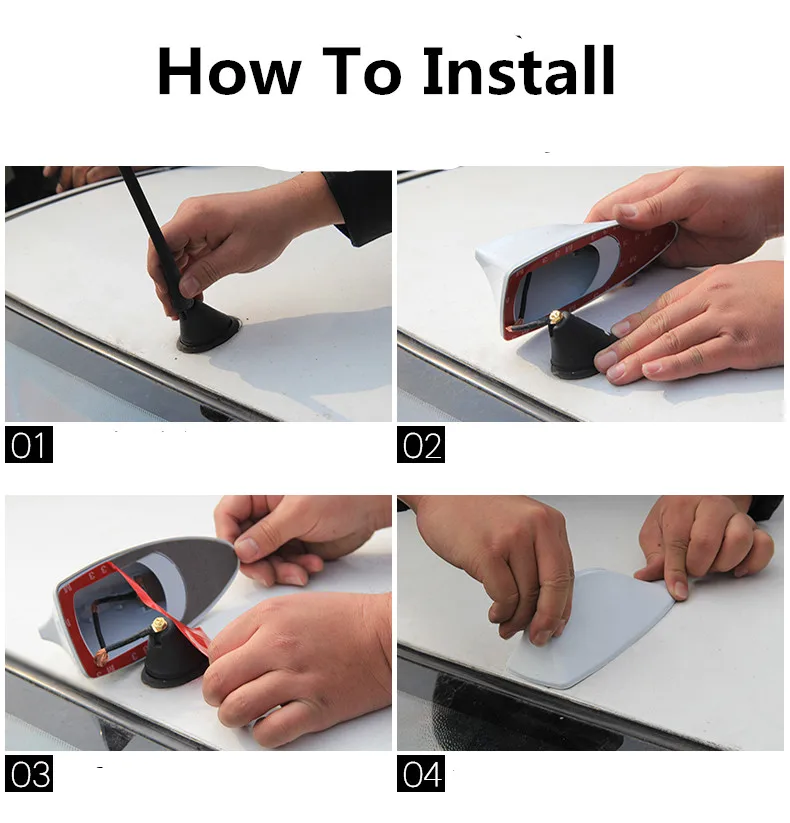 Автомобильное украшение антенна Акулий плавник радиоантенна свободная Пробивка