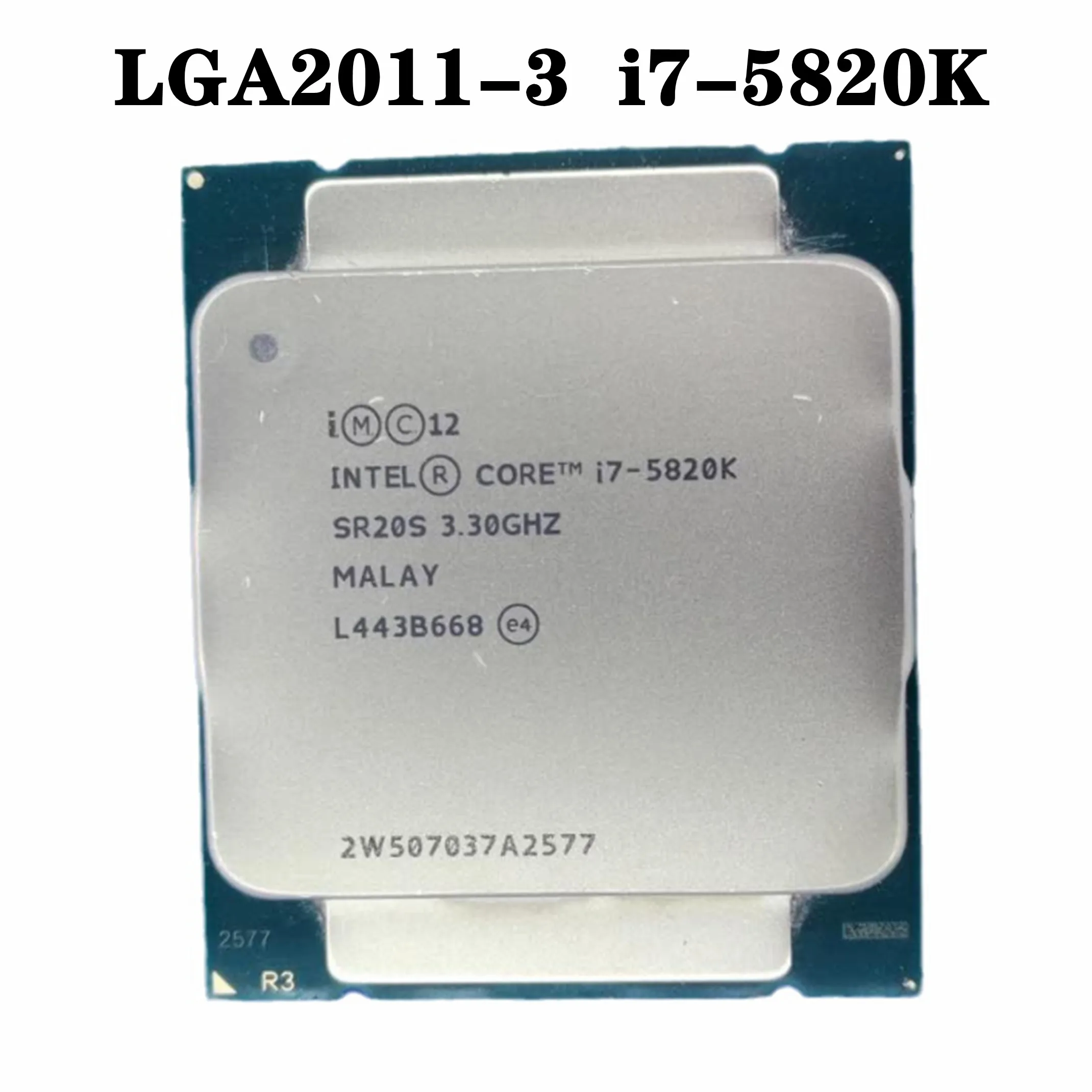 Процессор Intel CORE i7 5820K системная плата 3 30 ГГц 15 Мб 6 ядерный процессор 2011