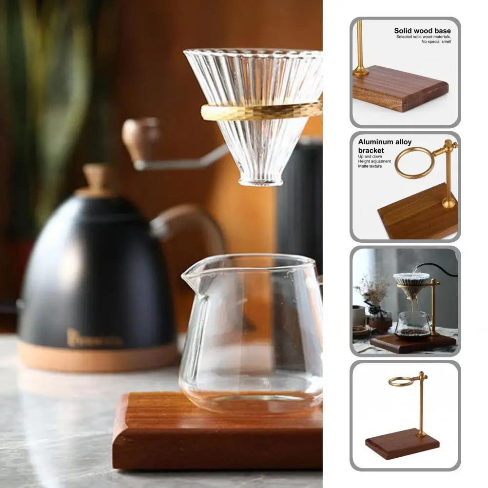 

Aluminum Alloy Great Manual Coffee Dripper Stand Long Lasting Coffee Filter Holder Stable for Household