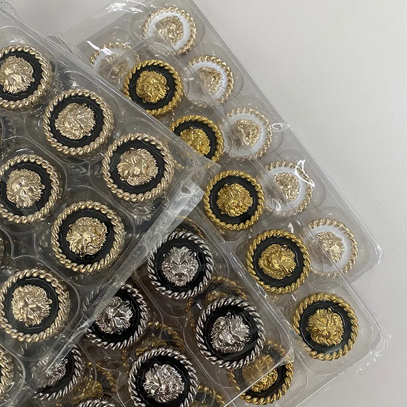 6 шт. металлические пуговицы в клетку 18/23 мм | Дом и сад