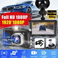 3inch car dvr video recorder dash camera 1080p rear view dual lens full hd g sensor portable cycle recording dash cam dashcam