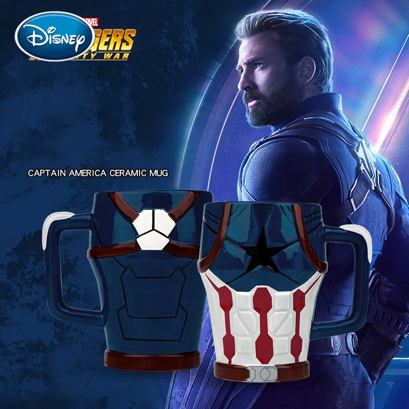 Disney Мстители 3 Творческий Капитан Америка керамическая кружка Ручка Кофе Молоко