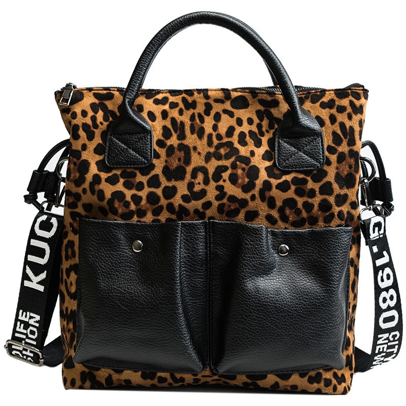 Leopard Khaki Леопардовые сумки через плечо для женщин роскошные сумки дизайнерские женские ручные сумки через плечо сумка-мессенджер сумка основной женский слинг - Цвет: Leopard Khaki