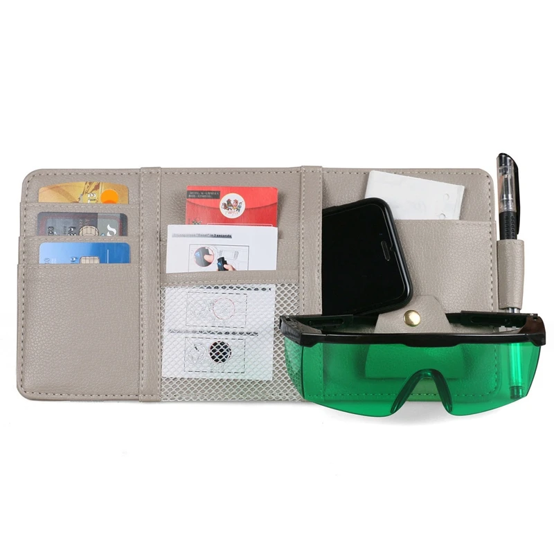 

Car Sun Visor Organizer Sunglass Interior Pocket Fuel Card Storage Pen