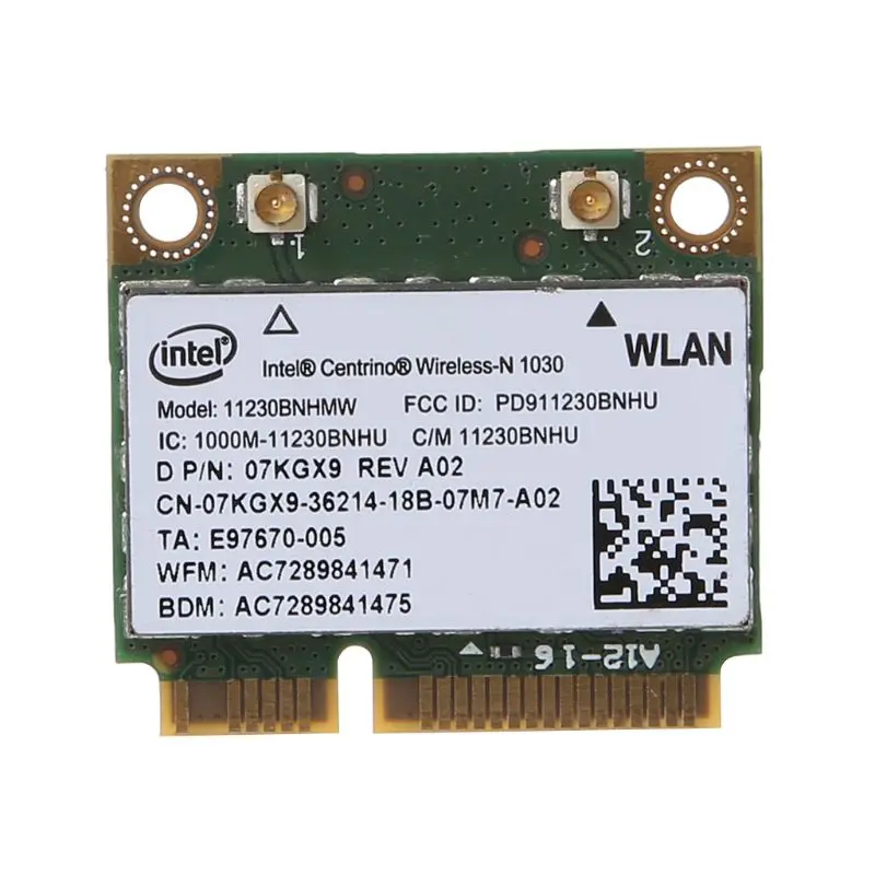 2021 Новая беспроводная карта Intel 1030 11230BNHMW Wi Fi WLAN Bluetooth Внутренняя сетевая для Dell N4110