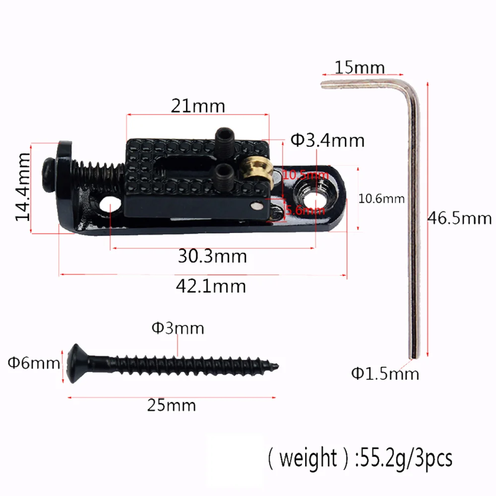 

Guitar Parts Guitar Bridge for Bass Guitar (Golden)