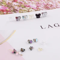 accessories diy material perforated butterfly crystal beads earrings earrings bracelet pendant earrings accessories