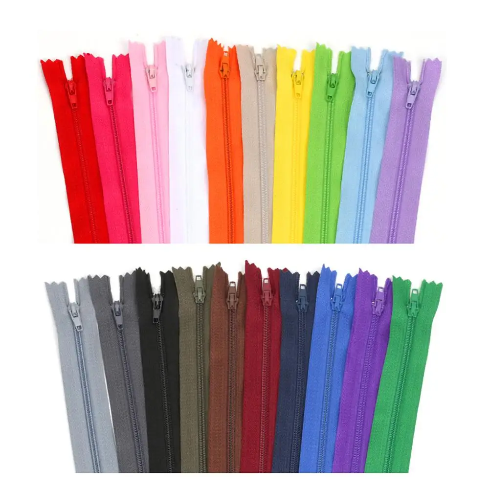 10 шт./упак. цветные высококачественные нейлоновые застежки-молнии длиной 20 см