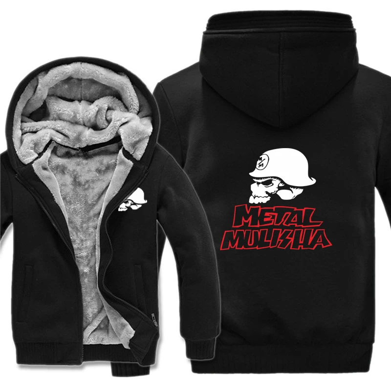 Metal Mulisha толстовки модная куртка зимняя мужская шерстяная подкладка толстые