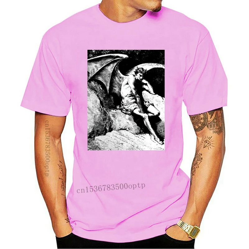 

Новая футболка с надписью «Инферно» Люцифера Данте 28», футболка с принтом церковного сатана, пентаграммы, ведьмастерская, летняя Стильная м...