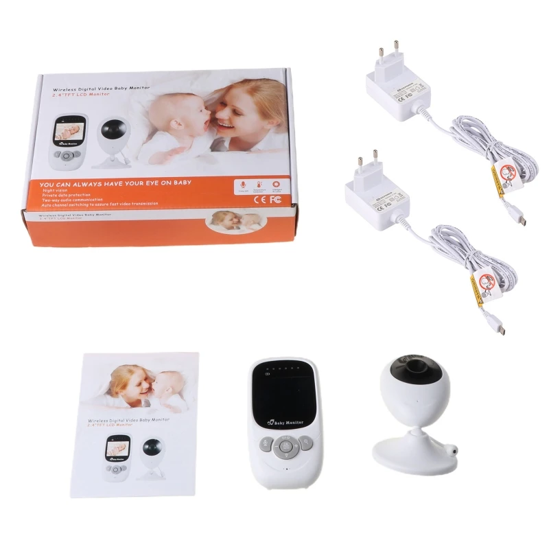 

2.4 inch Wireless Video Color Baby Monitor High Resolution Baby Nanny Security Camera Night Vision Temperature Monitorin H9EB