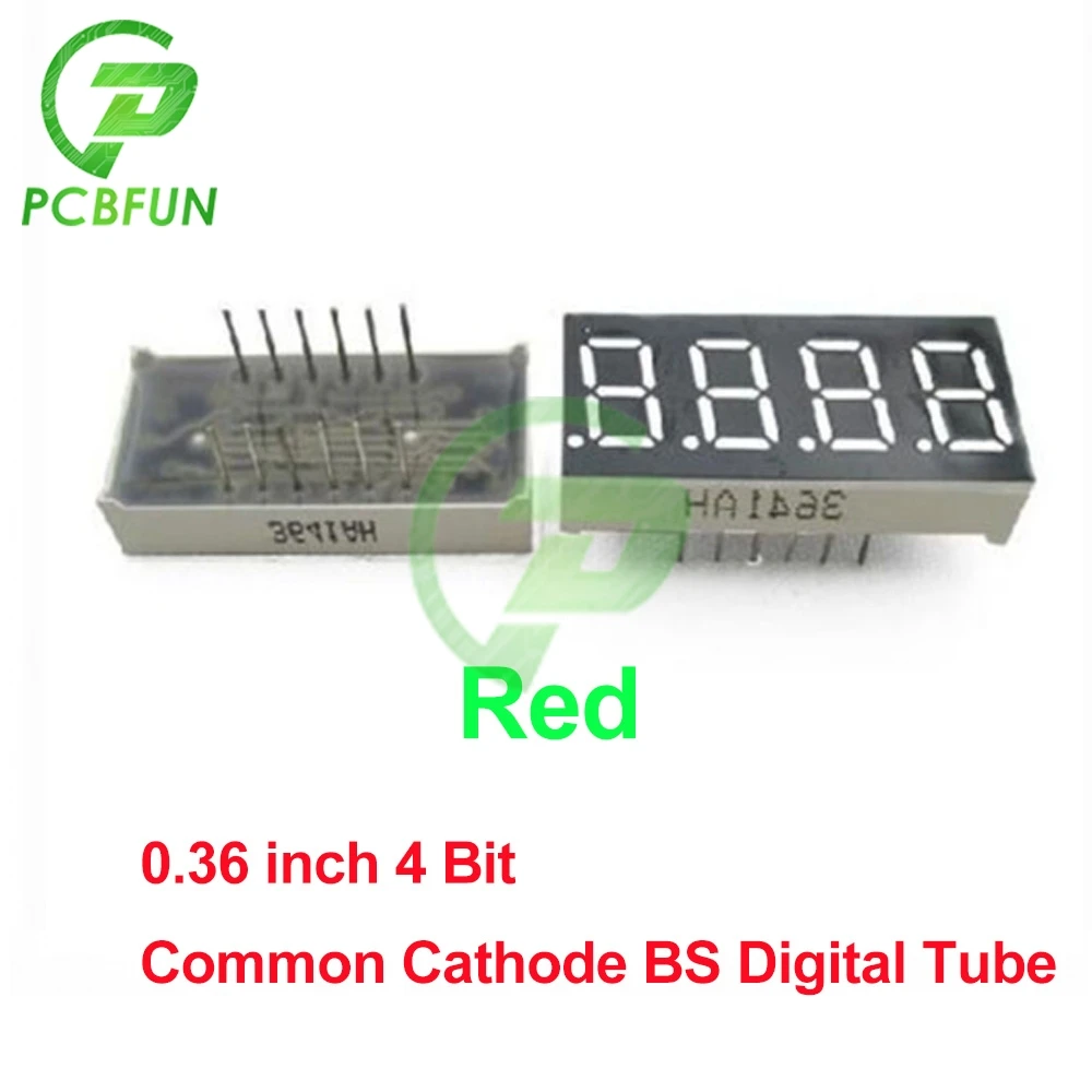 0.5 inch 1.8 Inch 0.36 LED display 7 Segment 1 Bit 4 Digit Tube Red Common Cathode/Anode Digital Led Module | Электронные