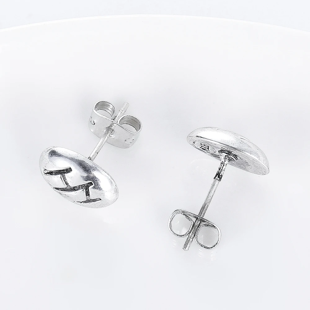 Серьги с круглыми шинами для мужчин и женщин панк готика Будда стандартные