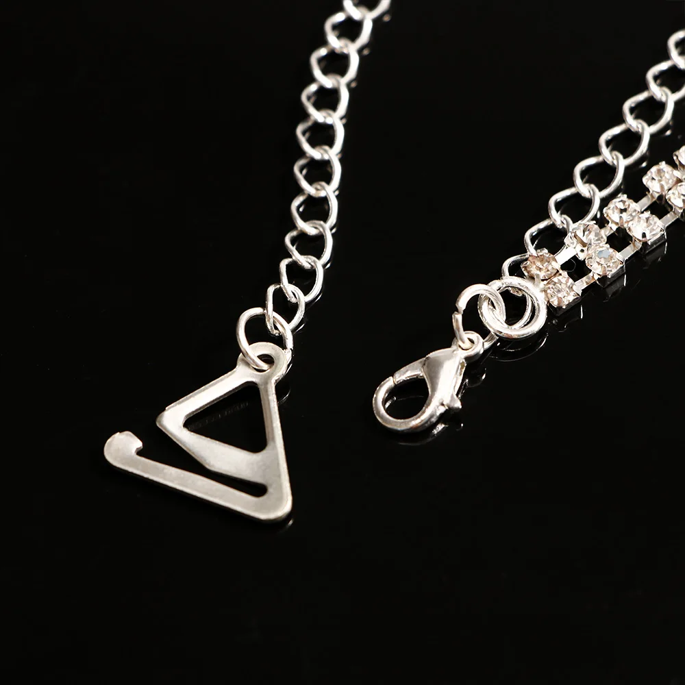 1 пара новинка посеребренные металлические сексуальные бретели для бюстгальтера