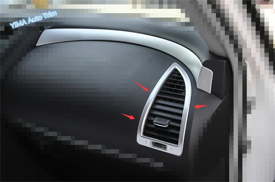 

Lapetus Car Styling Side Air Condition AC Outlet Vent Cover Kit Fit For Nissan Armada Patrol Royale Nismo Y62 2016 2017 2018 ABS