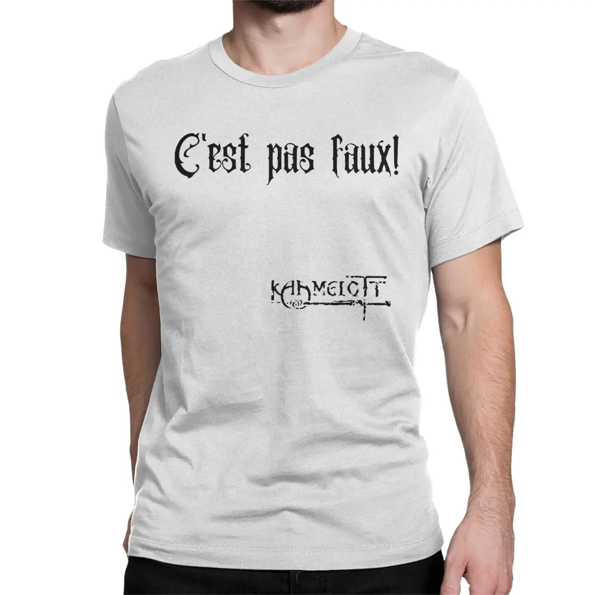 

Men Women's T-Shirts Quote Kaamelott It's Not Wrong Vintage Cotton Tee Shirt Short Sleeve Arthur Perceval Funny Movie T Shirt