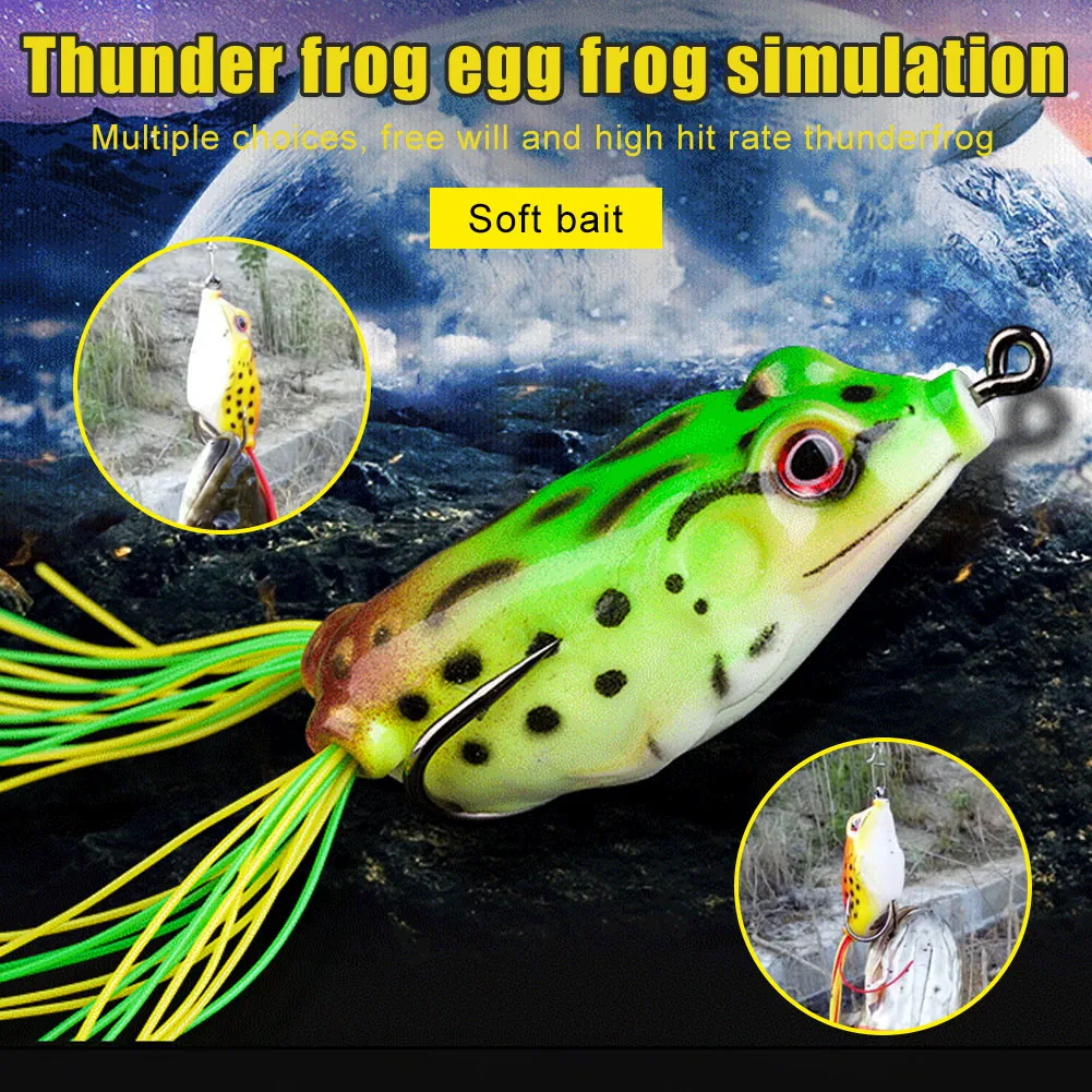 Приманка лягушка Ray Лягушка Topwater рыболовный воблер мягкие наживки для рыбалки