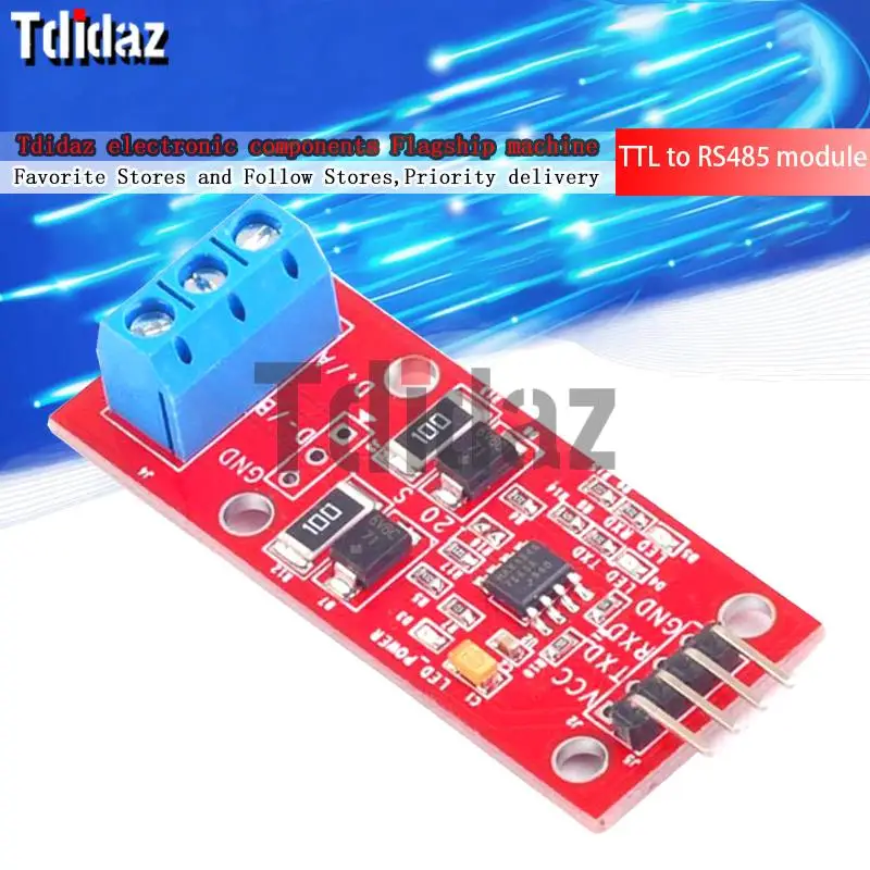MCU TTL to RS485 module 485 serial port UART level switching hardware automatic control flow | Электронные компоненты и