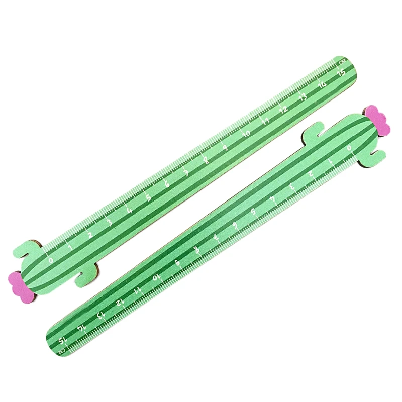 2 шт. кактус любовь деревянная прямая Линейка измеряющая исследование Рисование