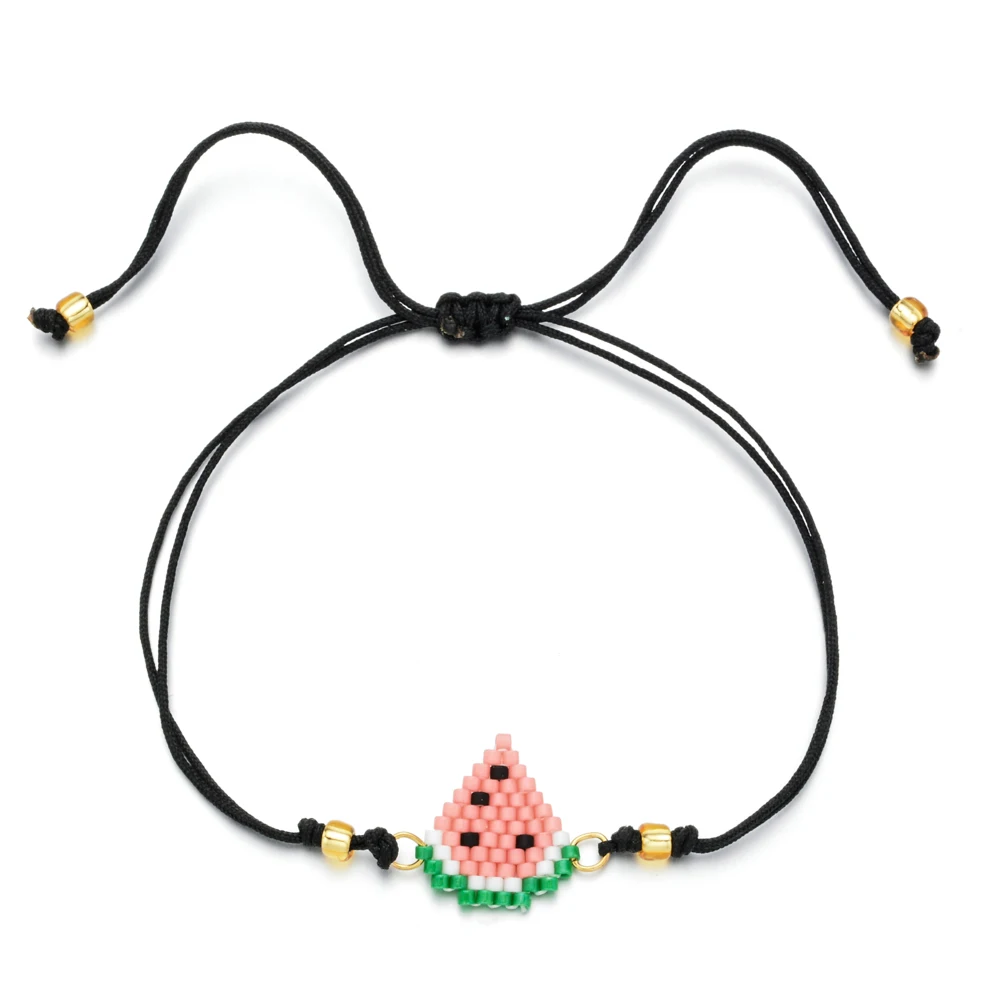 A8 Diy тканая веревка Miyuki браслет из бисера Boho Санта Клаус браслет с лосем простой ручной работы браслет дружбы для женщин Подарки - Окраска металла: A8