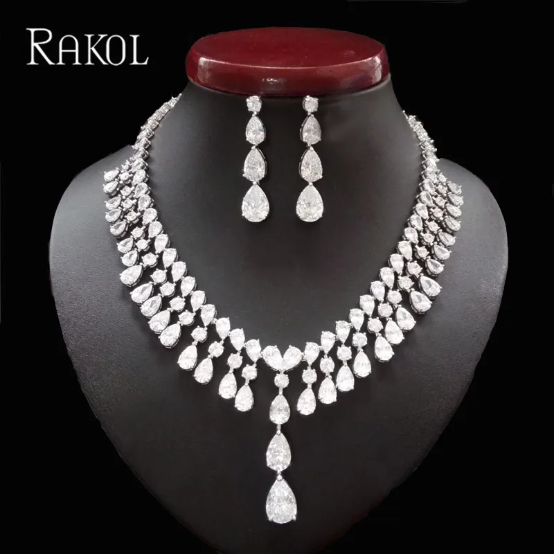 Ювелирные изделия для свадебной цепочки RAKOL Нигерия искусственный кубический