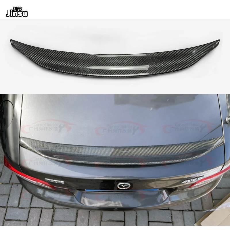 Спортивный стильный спойлер из углеродного волокна для заднего багажника