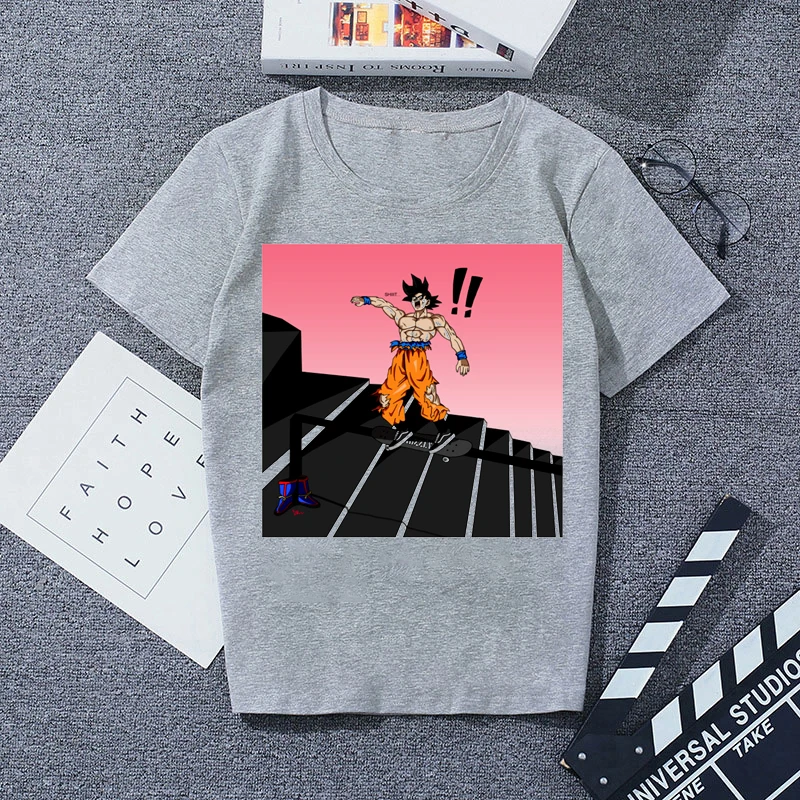 3405310 Повседневная футболка с коротким рукавом мужская серая хлопковая крутая