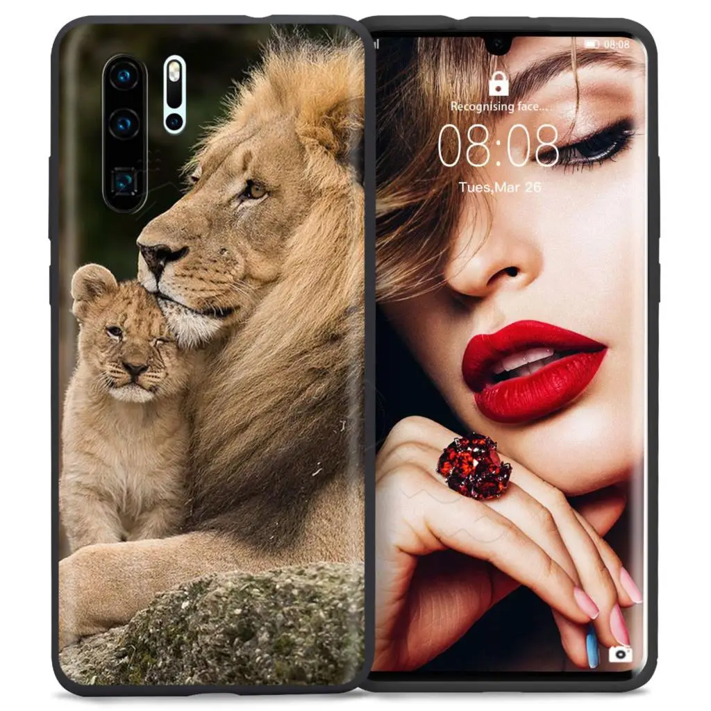 7 Webbedepp Лев Альфа Мужской чехол для Huawei P8 P9 P10 P20 P30 Lite Pro P Smart Z Mini - Цвет: 7