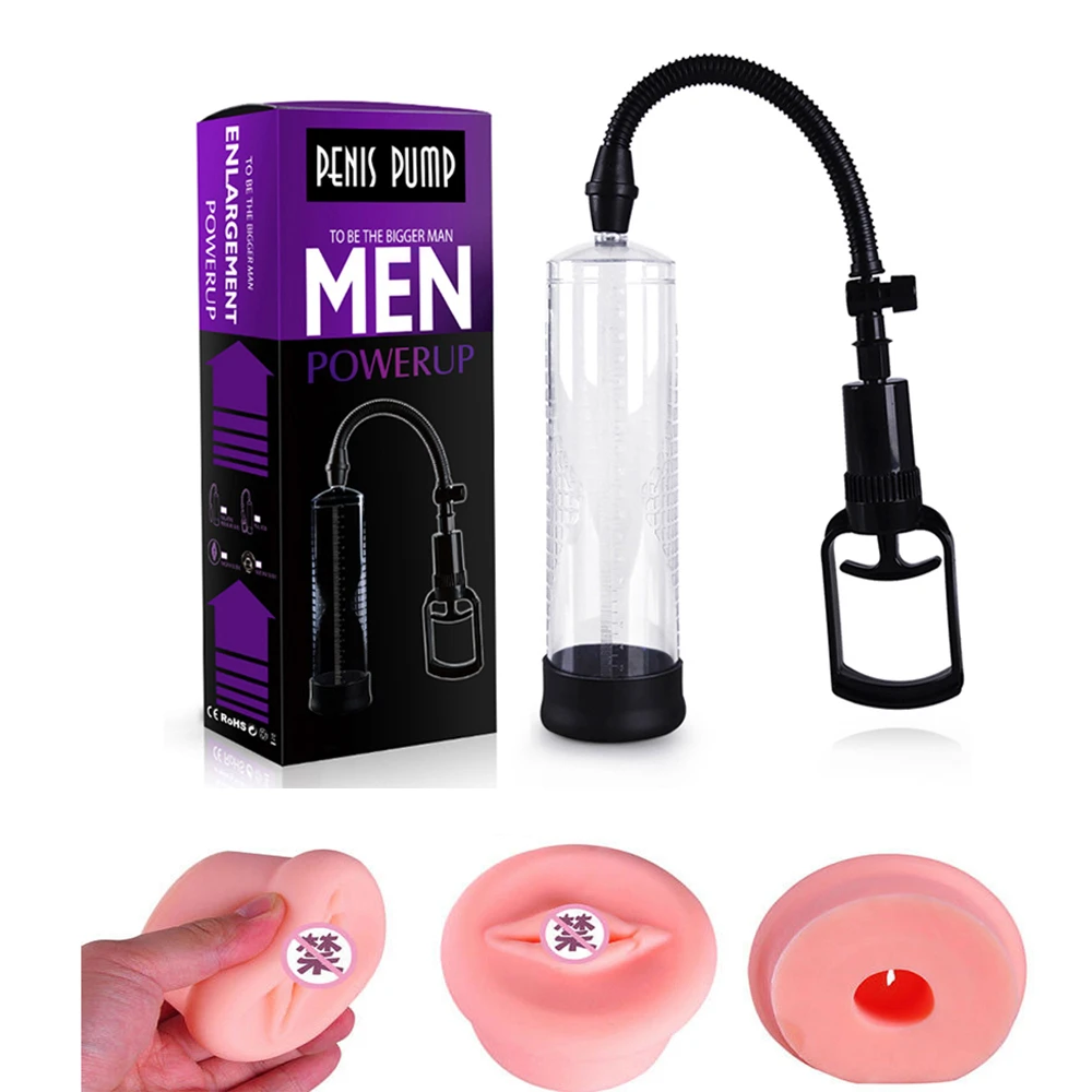 Увеличитель пениса насос секс игрушка увеличение мастурбатор тренажер про