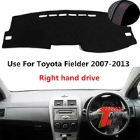 taijs factory protective classic leather car dashboard cover for toyota fielder 2007 2008 09 2010 2011 12 13 right hand drive