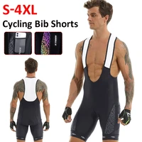 mens cycling bib shorts breathable fast drying padded bike pants underwear with side pocket reflective strip riding shorts