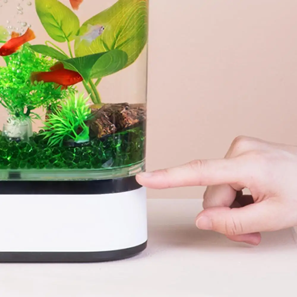 Аквариум YouPin Geometrc Mini Lazy Fish Tank Pro C300 самоочищающийся аквариум со светодиодной