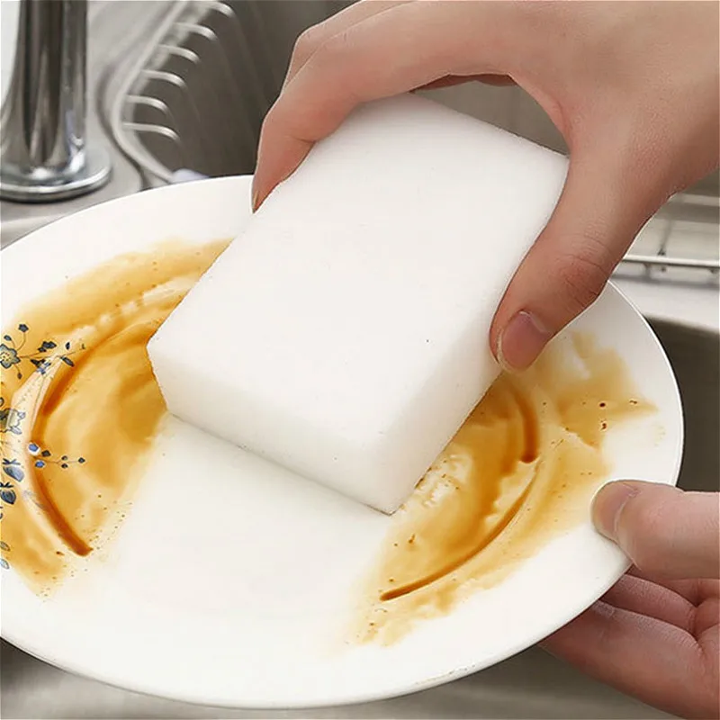 1Pcs Scouring Pad Melamine Sponge Eraser Cleaner For Kitchen Rags Office Bathroom Cleaning Nano | Дом и сад