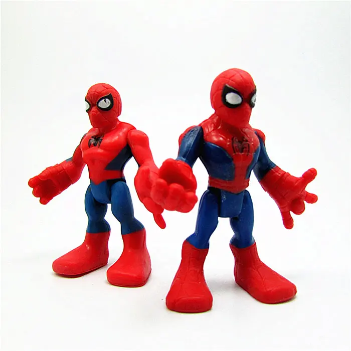 spiderman Hasbro Marvel Мстители Q версия Железный Человек Робот Тор Капитан Америка модель человека-паука кукла игрушка для детей подарок - Цвет: spiderman