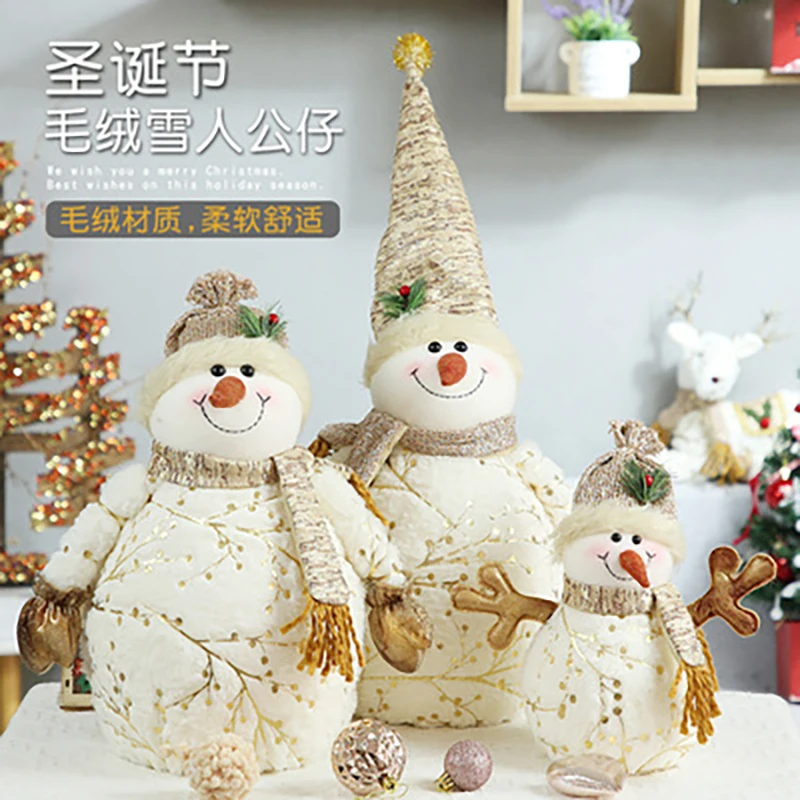 

Новогодний Декор 2022, Детская кукла, Санта-Клаус, снеговик, альпака, веселая фотография, украшения для рождественской елки