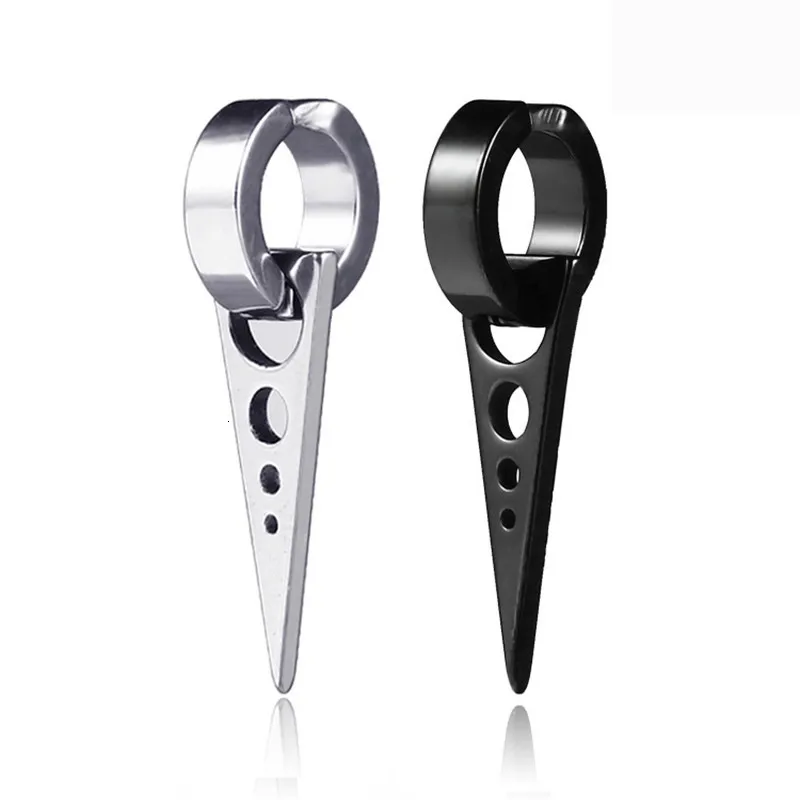 Мужские Серьги-Клипсы из нержавеющей стали 1 шт. треугольные серьги-стрелки в