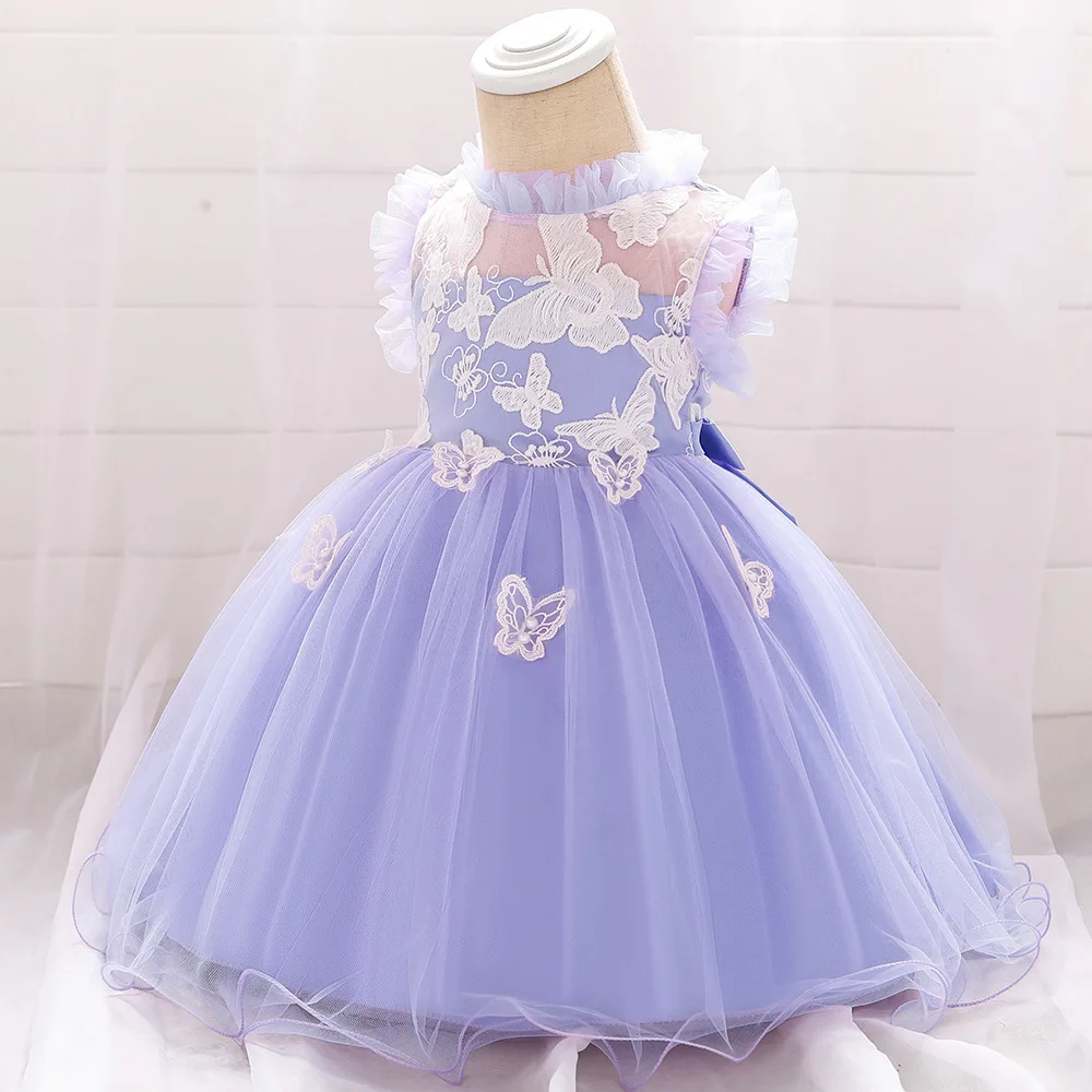 butterfly butterfly Прямая поставка; Детский костюм для малышей; платье для новорожденных девочек 1-2 лет на день рождения; платье принцессы с рукавами-крылышками; платья для крестин для детей - Цвет: butterfly butterfly