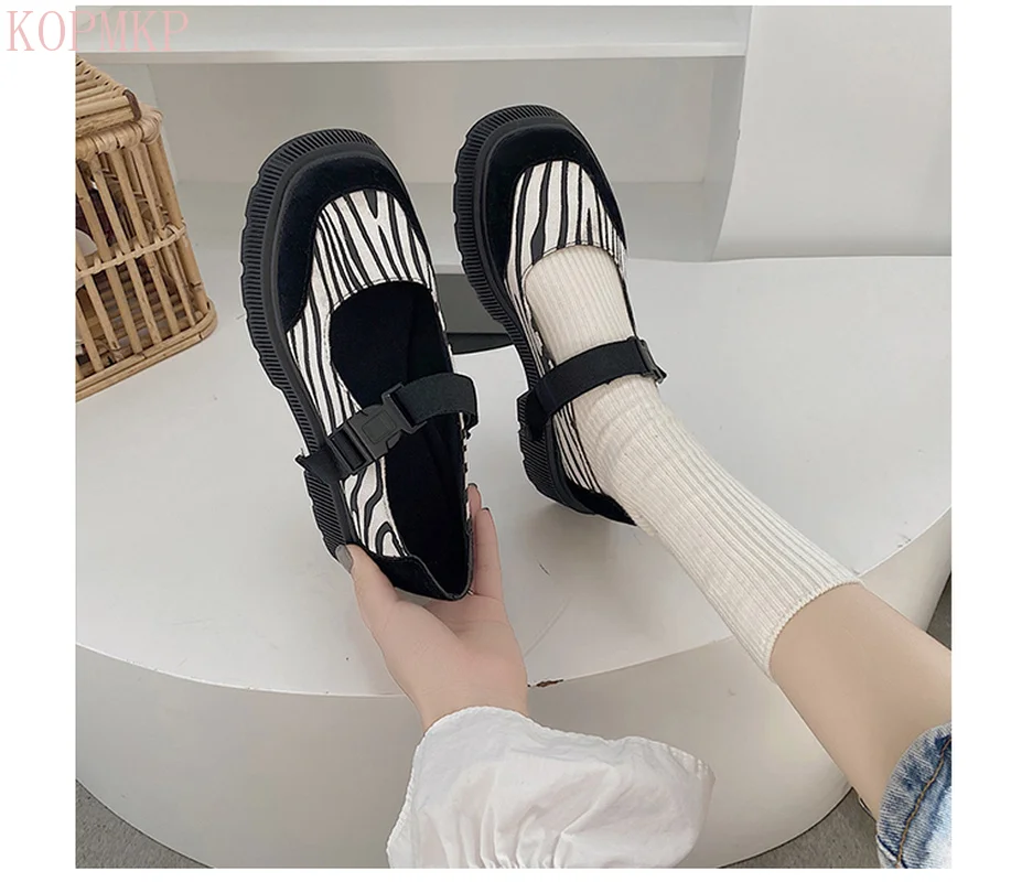 

Zebra Stripe Women Round Toe High Heels Ladies Fashion Low-heeled Sexy Club Party Shoes Leopard High Heels