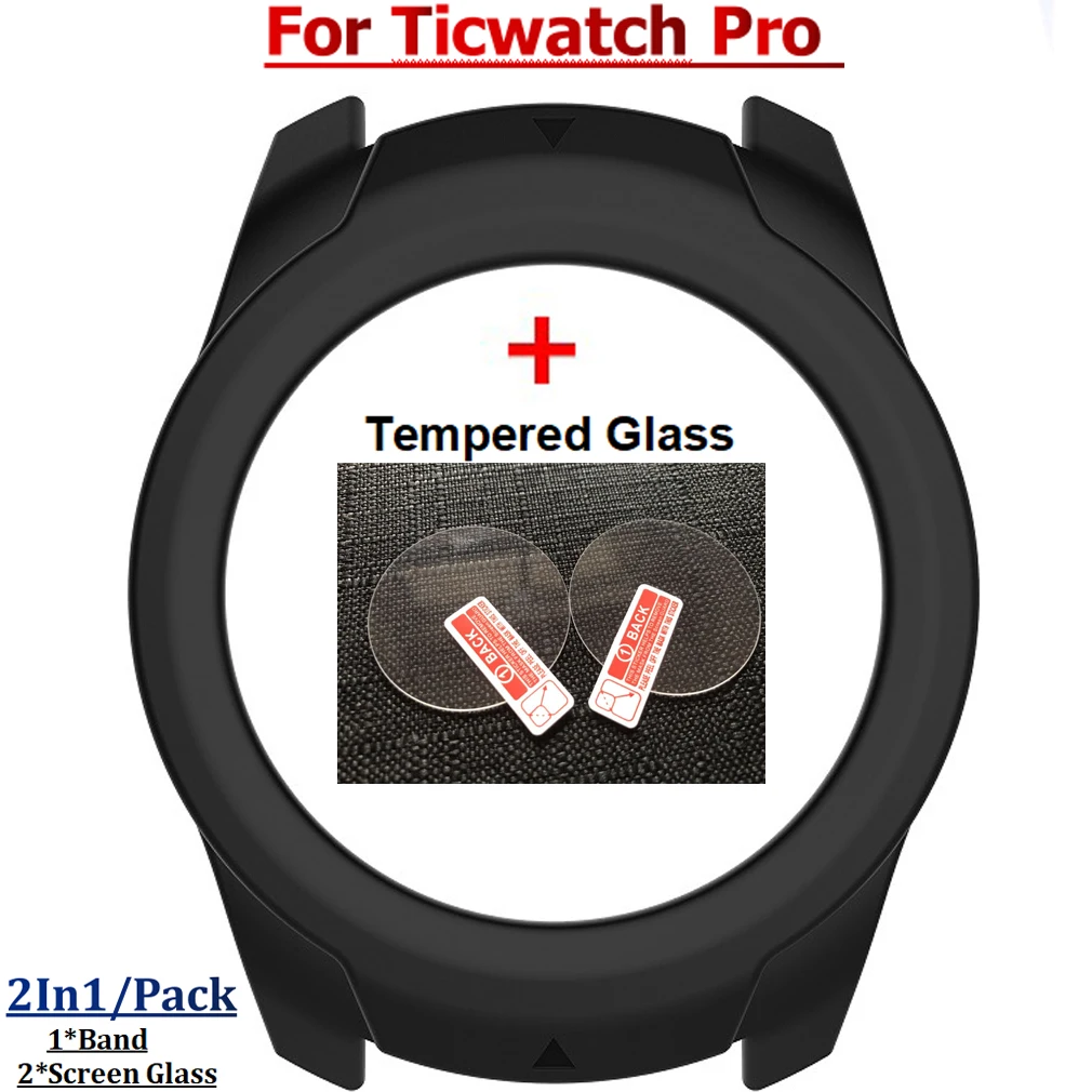 Защитная пленка для экрана из закаленного стекла Ticwatch Pro рамка часов защитный