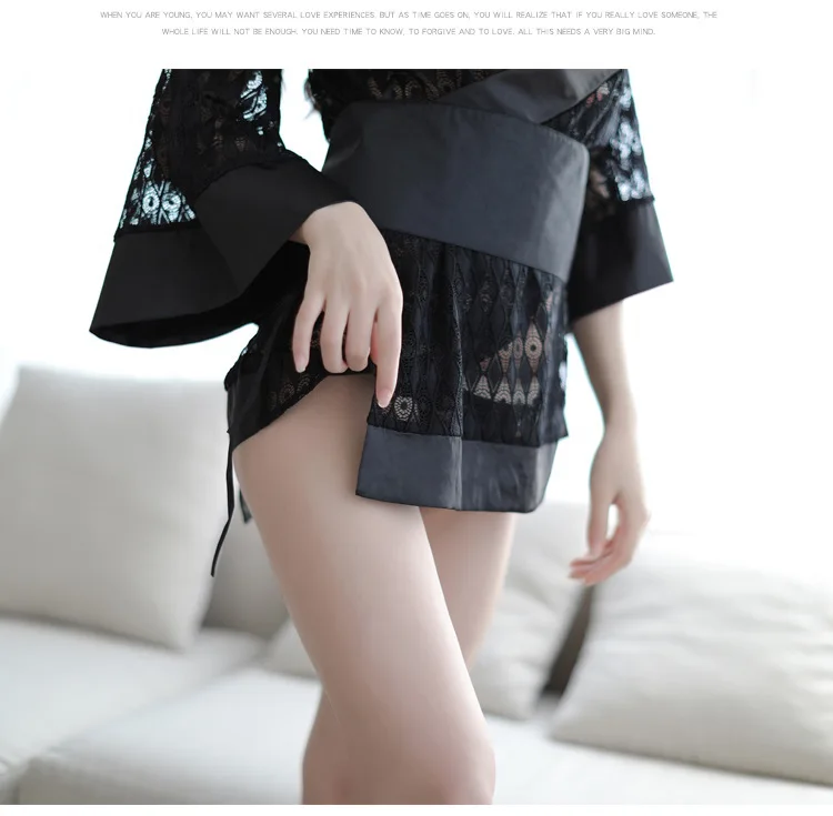 Сексуальный женский костюм для косплея кимоно в японском стиле кардиган