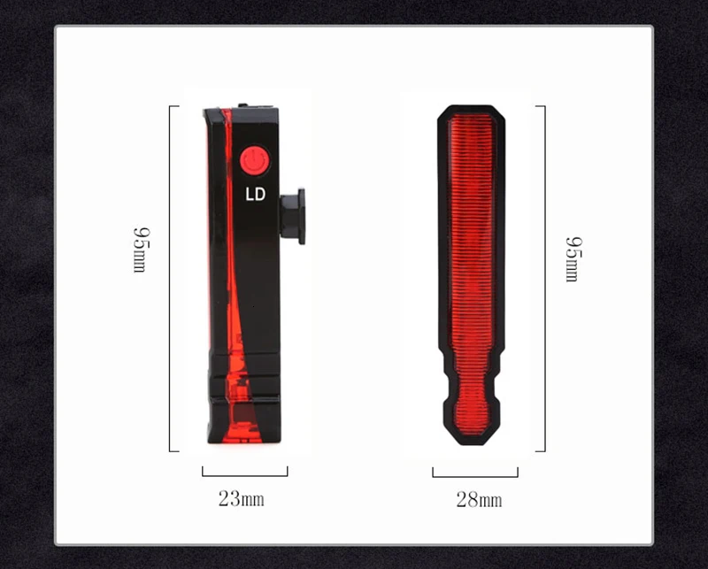 JLETOLI велосипедный лазерный задний светильник супер яркий USB Перезаряжаемый водонепроницаемый велосипедный светильник задний мигающий светильник аксессуары для ночной езды
