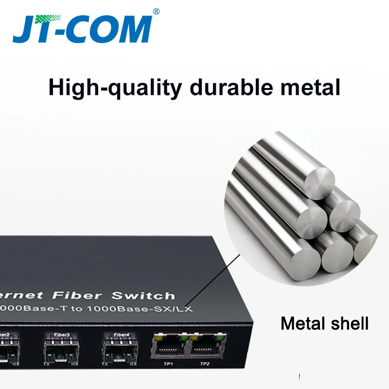 Gigabit Ethernet Switch Оптоволоконный коммутатор SFP Волоконно оптический медиаконвертер