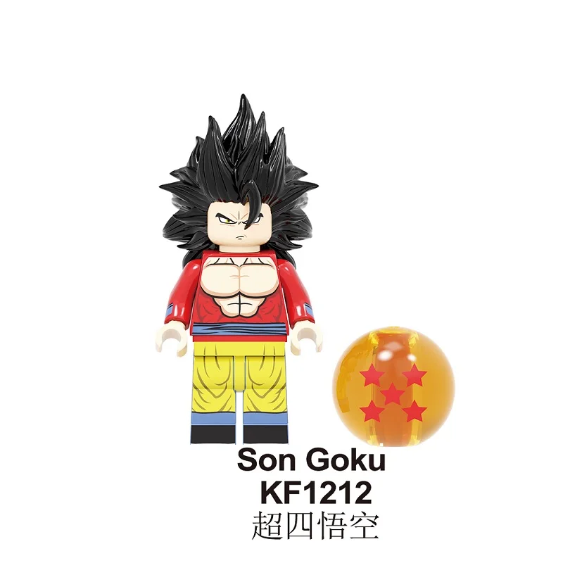 Одиночная строительные блоки Dragon Ball серия кирпич Broli Son Goku Torankusu Gogeta фигурки для детской коллекции игрушки KF6098
