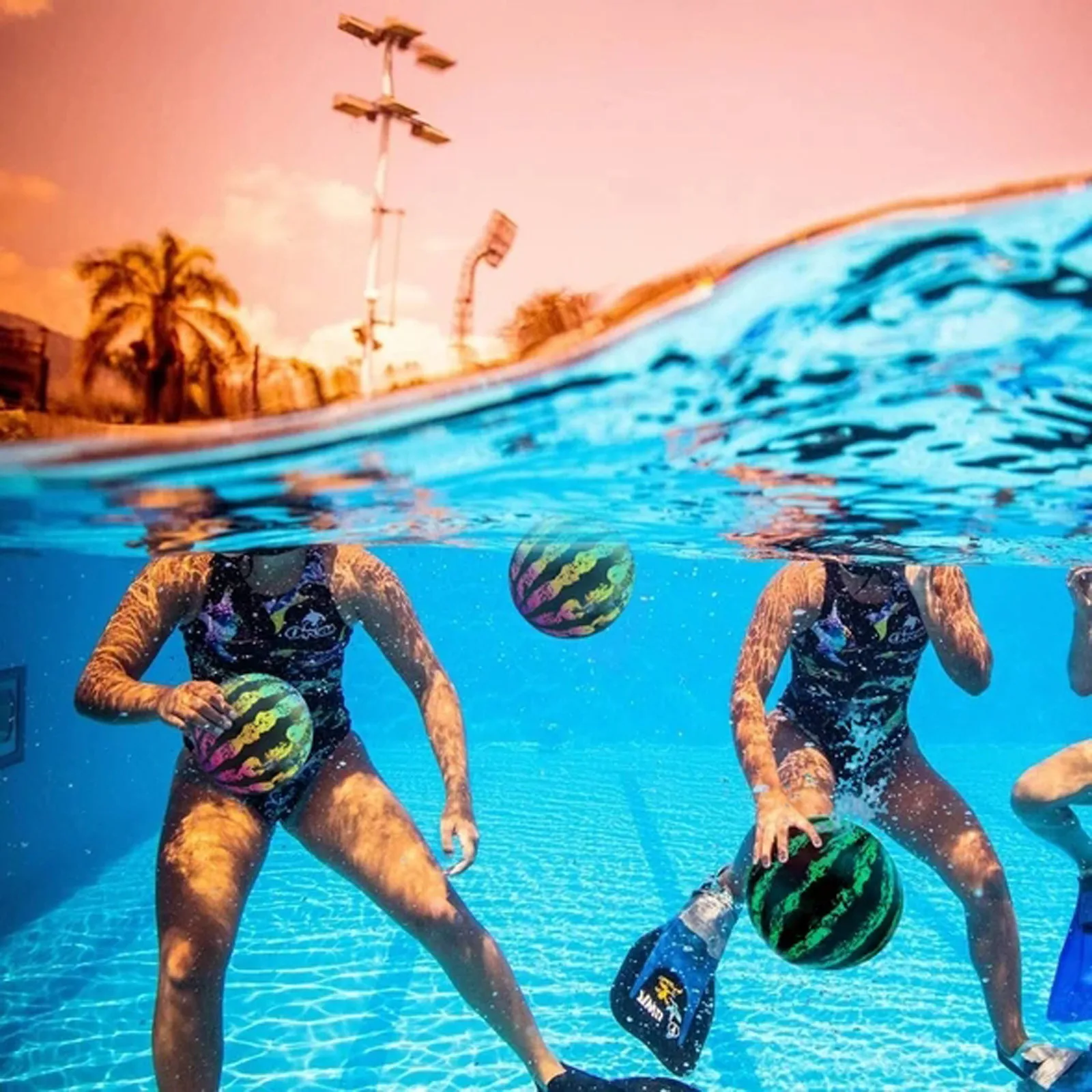 

Летний бассейн водный мяч игрушка для сбора игровых мячей бассейн Летающий водяной мяч для прохождения под водой 2 водяных мяча/инжектор