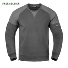 Флисовая Мужская Утепленная рубашка FREE SOLDIER на осень и зиму с пальто с круглым воротником из флиса