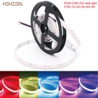 Мягкая гибкая цветная лента COB 24 В12 в 630 светодисветодиодный sm RGB COB Светодиодная лента для внутреннего освещения