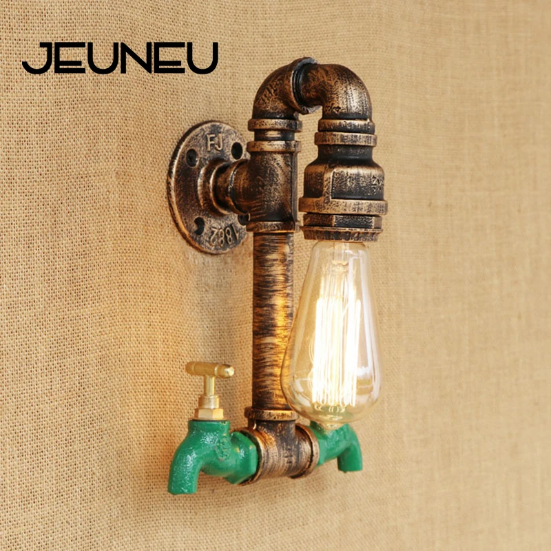 Настенный ретро светильник E27 в стиле лофт комнатное освещение железное бра с